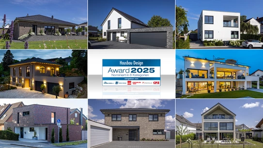 Hausbau Design Award 2025: BAUMEISTER-HAUS ist 8x nominiert!